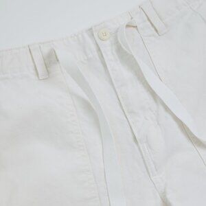 Men's Banana Republic Relaxed Cotton/Linen Utility Short | Off-White | Size 32